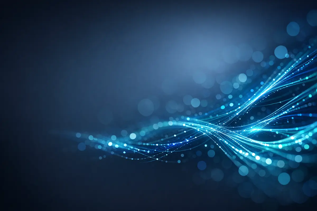 Abstract technology visualization representing AI-powered enterprise software solutions